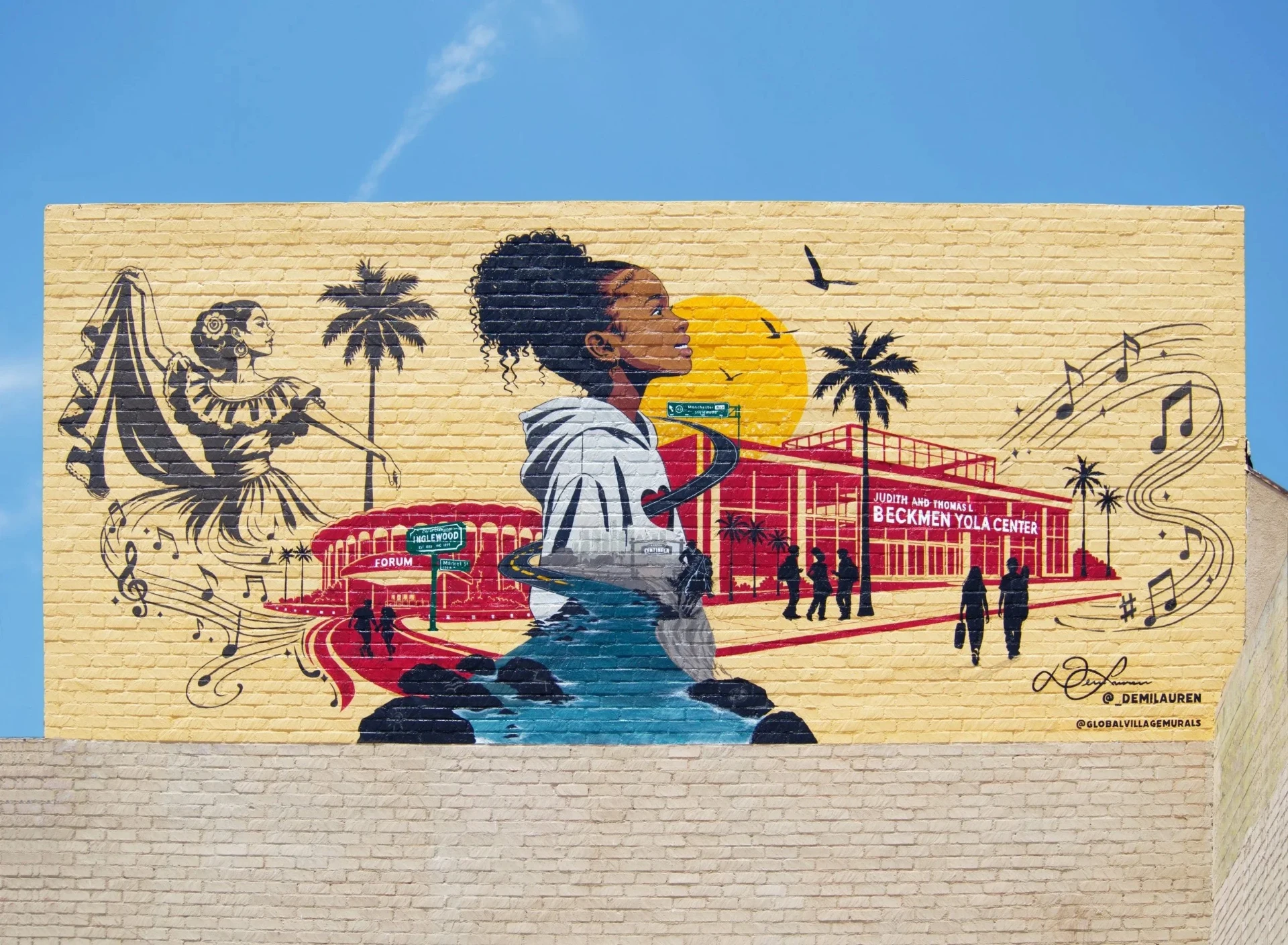 The Road That Made Us by Demi Lauren — full elevation at Market Street and Manchester Boulevard