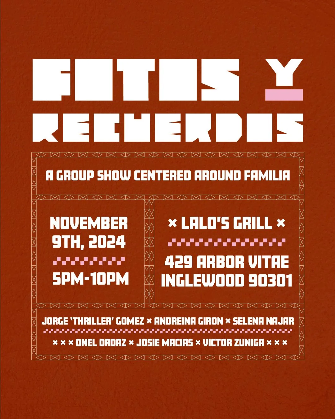 Event flyer for Fotos y Recuerdos