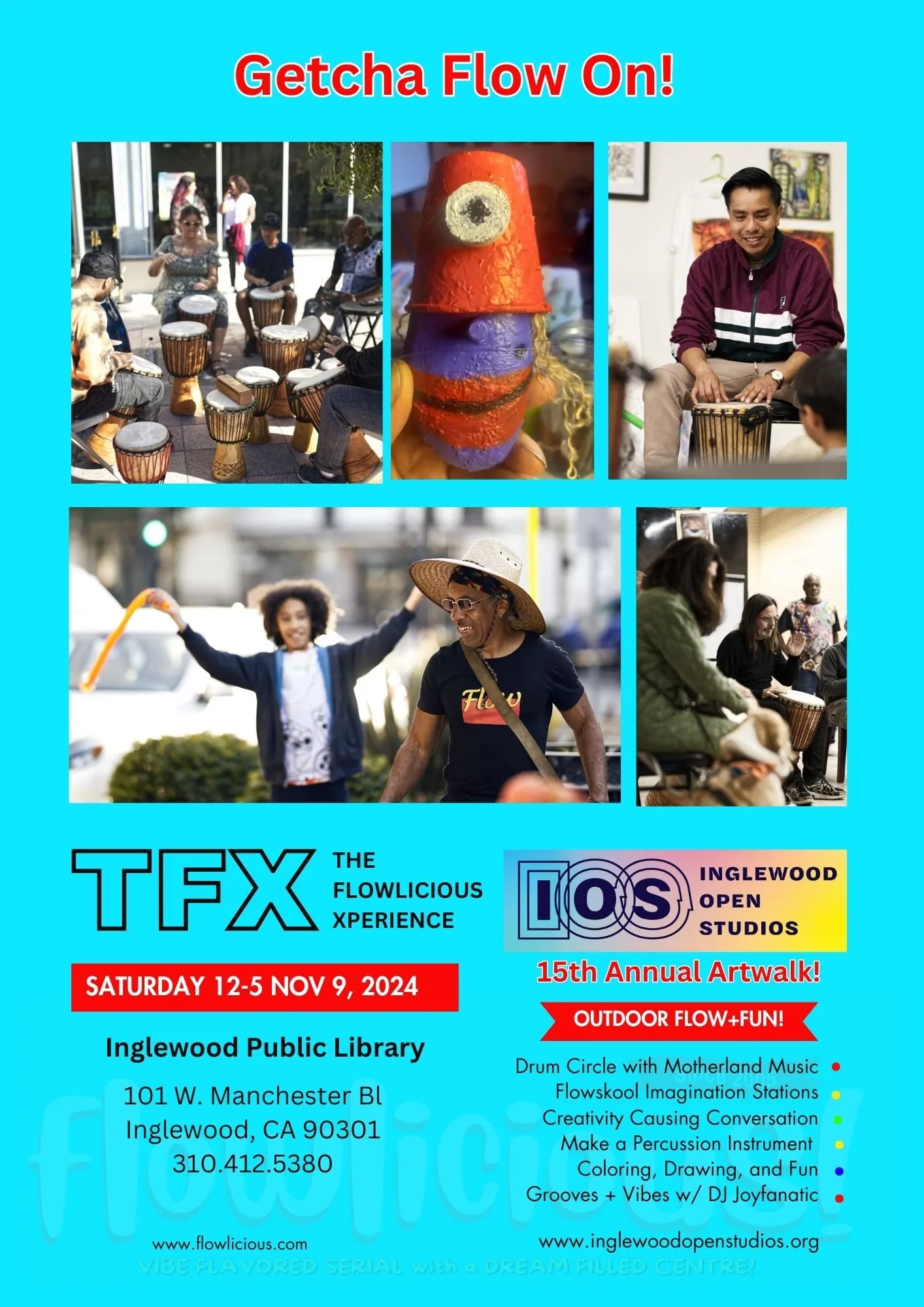 Event flyer for TFX: The Flowlicious Experience, 2024